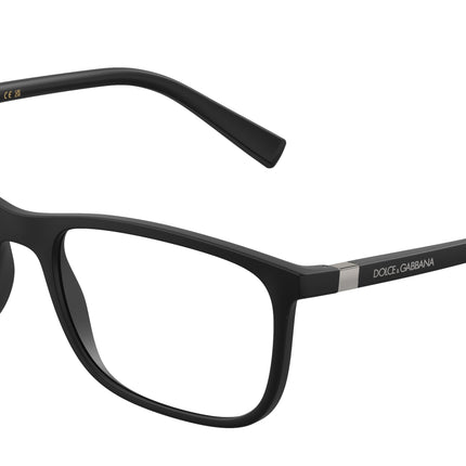 DOLCE & GABBANA DG5027 Pillow Eyeglasses  2525-Matte Black 55-140-18 - Color Map Black
