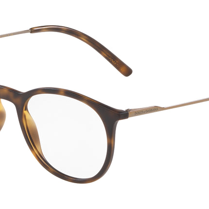 DOLCE & GABBANA DG5031 Phantos Eyeglasses  1935-Matte Havana 51-140-19 - Color Map Tortoise