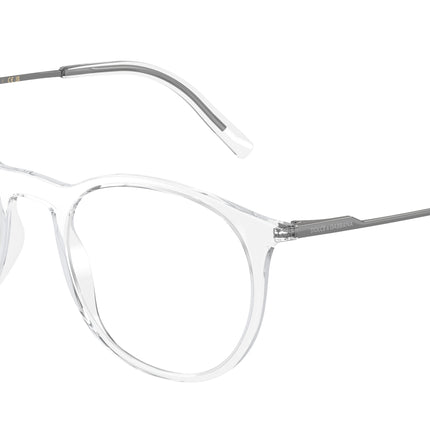 DOLCE & GABBANA DG5031 Phantos Eyeglasses  3133-Crystal 51-140-19 - Color Map Transparent