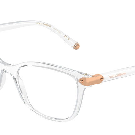 DOLCE & GABBANA DG5036 Butterfly Eyeglasses  3133-Crystal 53-140-17 - Color Map Transparent