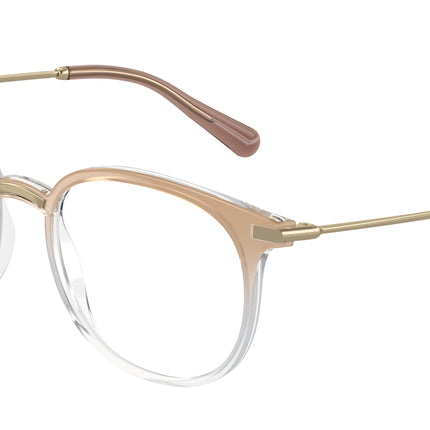 DOLCE & GABBANA DG5071 Phantos Eyeglasses  3432-Camel Gradient Crystal 52-140-19 - Color Map Brown