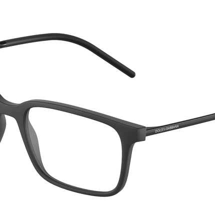 DOLCE & GABBANA DG5099 Rectangle Eyeglasses  2525-Matte Black 55-145-18 - Color Map Black
