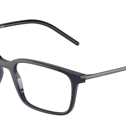 DOLCE & GABBANA DG5099 Rectangle Eyeglasses  3094-Transparent Blue 55-145-18 - Color Map Blue