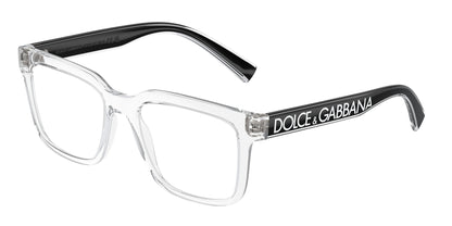 DOLCE & GABBANA DG5101 Square Eyeglasses  3133-Crystal 52-145-18 - Color Map Transparent