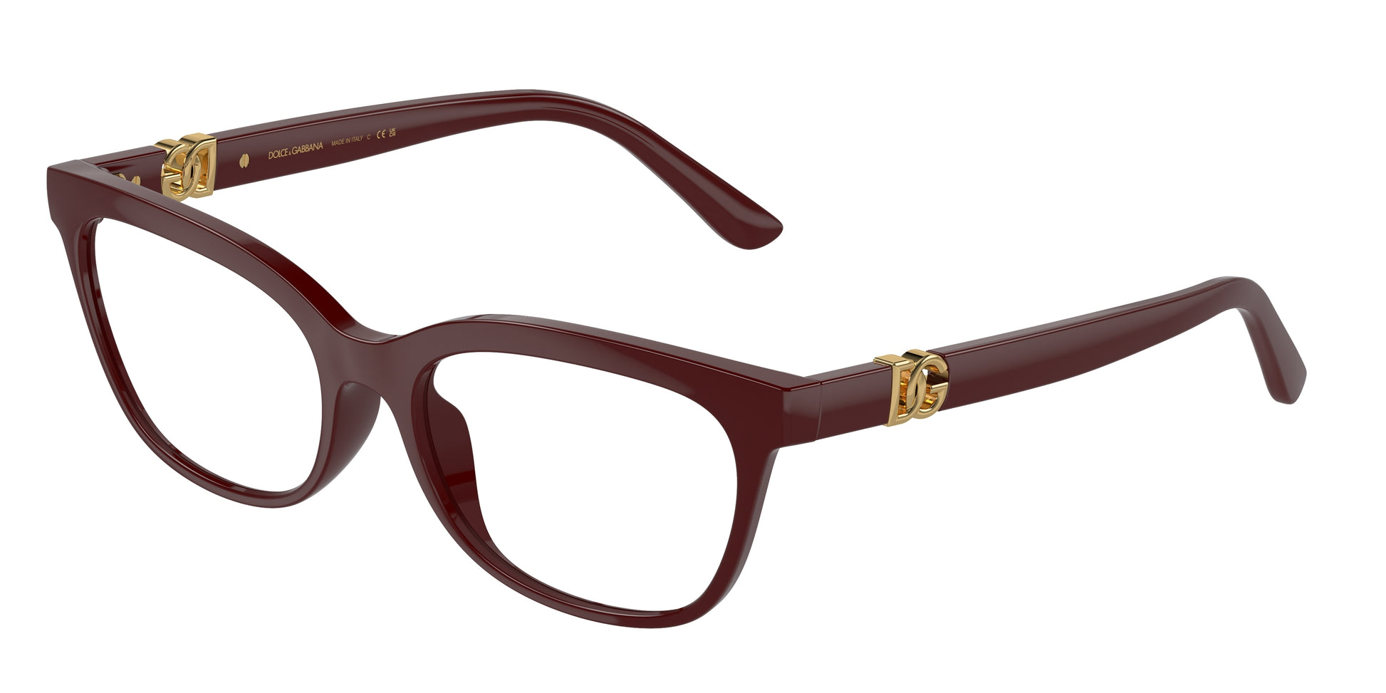 DOLCE & GABBANA DG5106U Butterfly Eyeglasses  3091-Bordeaux 54-145-17 - Color Map Red