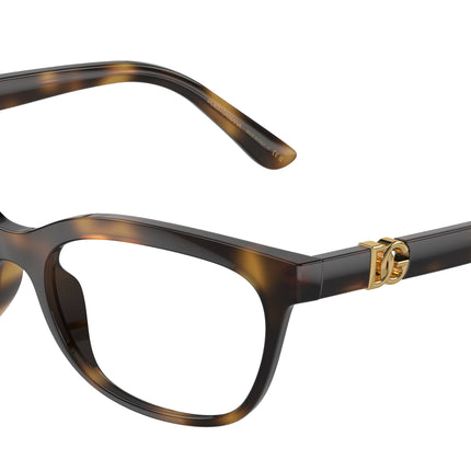DOLCE & GABBANA DG5106U Butterfly Eyeglasses  502-Havana 54-145-17 - Color Map Tortoise