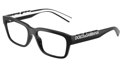 DOLCE & GABBANA DG5112 Rectangle Eyeglasses  501-Black 55-145-17 - Color Map Black