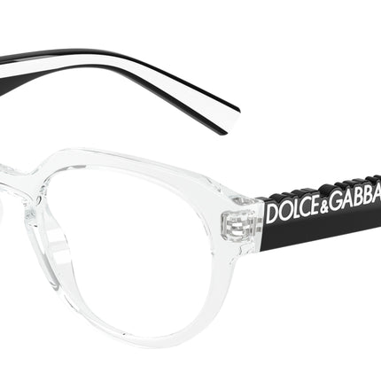 DOLCE & GABBANA DG5113 Phantos Eyeglasses  3133-Crystal 53-145-21 - Color Map Transparent