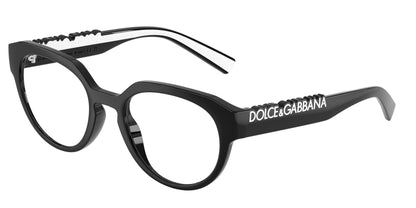 DOLCE & GABBANA DG5113 Phantos Eyeglasses  501-Black 53-145-21 - Color Map Black