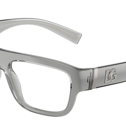 DOLCE & GABBANA DG5114 Rectangle Eyeglasses  3160-Transparent Grey 57-145-15 - Color Map Grey