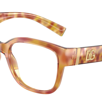 DOLCE & GABBANA DG5115 Butterfly Eyeglasses  3477-Violet Havana 55-145-19 - Color Map Violet