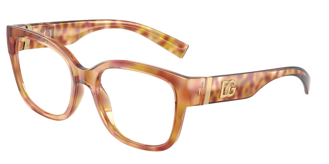 DOLCE & GABBANA DG5115 Butterfly Eyeglasses  3477-Violet Havana 55-145-19 - Color Map Violet