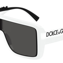 DOLCE & GABBANA DG6204 Rectangle Sunglasses  331287-White 0-145-134 - Color Map White