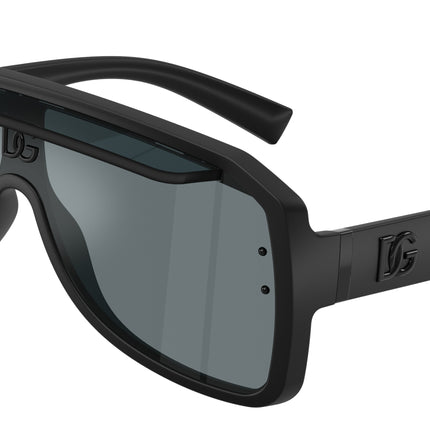 DOLCE & GABBANA DG6205 Pilot Sunglasses  25256G-Matte Black 0-145-137 - Color Map Black