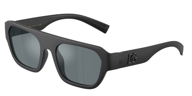 DOLCE & GABBANA DG6206 Square Sunglasses  25256G-Matte Black 54-145-20 - Color Map Black