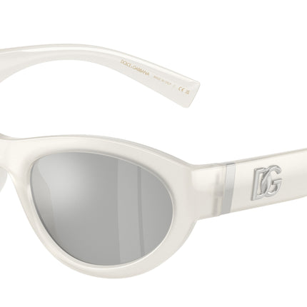 DOLCE & GABBANA DG6207 Cat Eye Sunglasses  30398V-Milky White 54-145-20 - Color Map White
