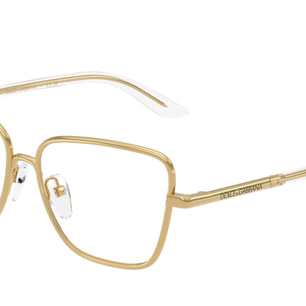 Dolce & Gabbana Kids DX1102 Butterfly Eyeglasses  02-Gold 50-130-13 - Color Map Gold