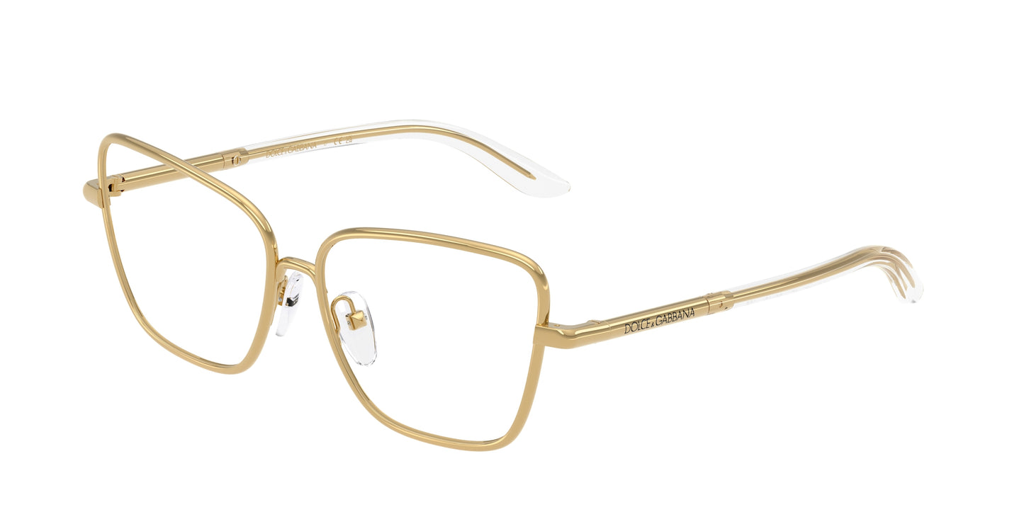 Dolce & Gabbana Kids DX1102 Butterfly Eyeglasses  02-Gold 50-130-13 - Color Map Gold