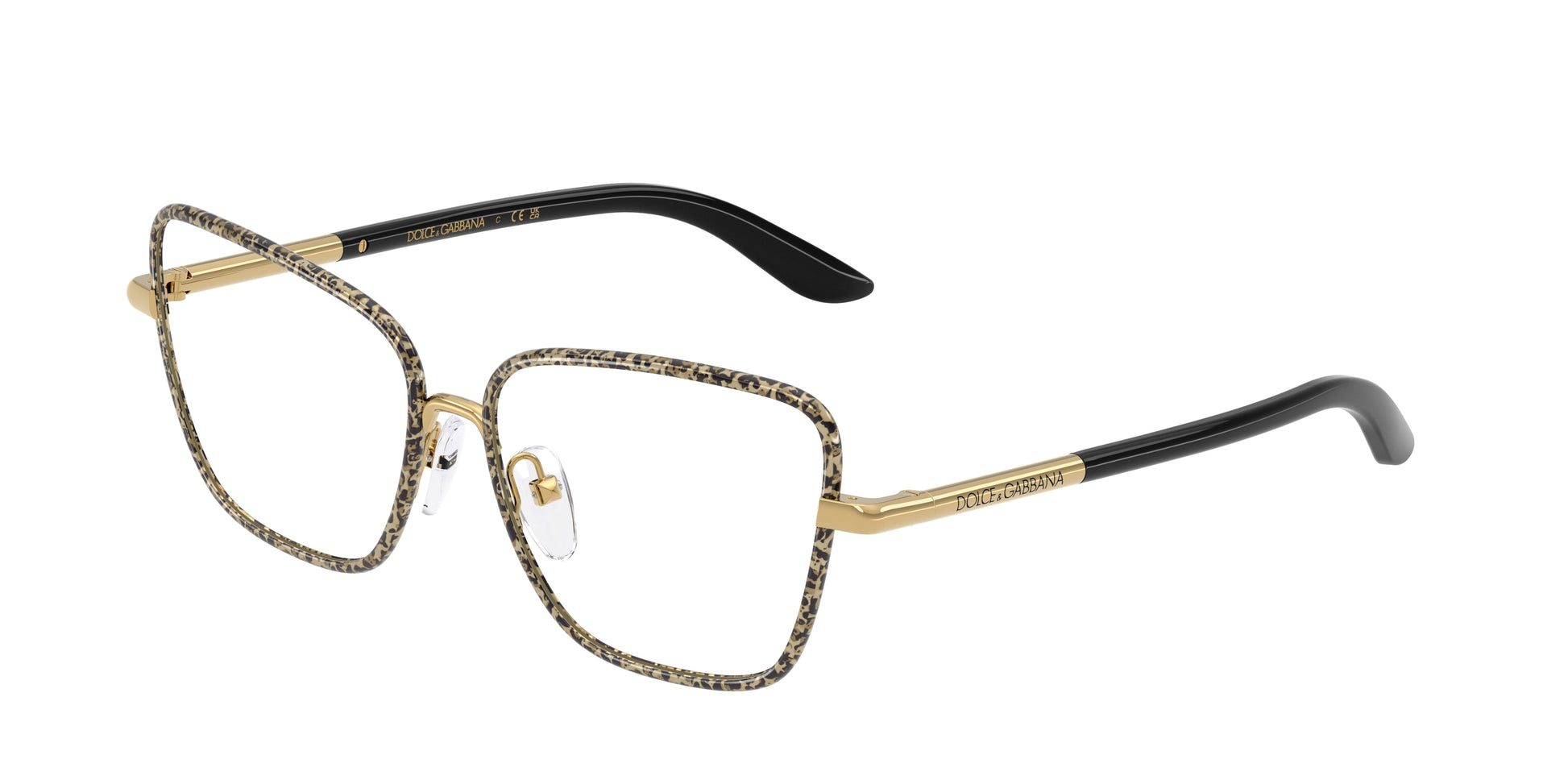 Dolce & Gabbana Kids DX1102 Butterfly Eyeglasses  1364-Gold/Leo 50-130-13 - Color Map Gold