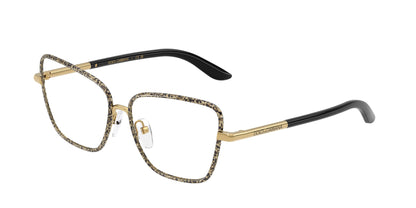 Dolce & Gabbana Kids DX1102 Butterfly Eyeglasses  1364-Gold/Leo 50-130-13 - Color Map Gold