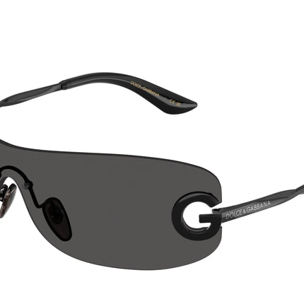 Dolce & Gabbana Kids DX2001 Rectangle Sunglasses  01/87-Black 28-125-128 - Color Map Black