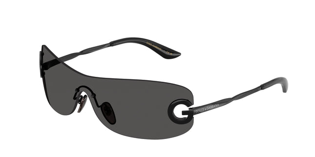 Dolce & Gabbana Kids DX2001 Rectangle Sunglasses  01/87-Black 28-125-128 - Color Map Black