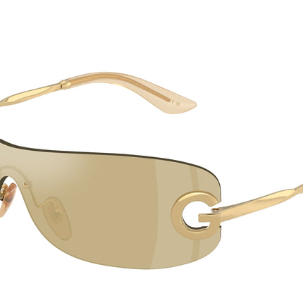 Dolce & Gabbana Kids DX2001 Rectangle Sunglasses  02/6E-Gold 28-125-128 - Color Map Gold