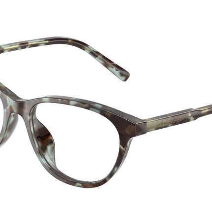 Dolce & Gabbana Kids DX3002 Cat Eye Eyeglasses  3443-Blue Havana 50-130-15 - Color Map Blue