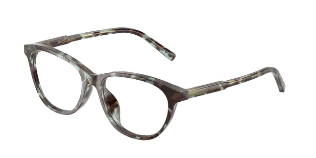 Dolce & Gabbana Kids DX3002 Cat Eye Eyeglasses  3443-Blue Havana 50-130-15 - Color Map Blue