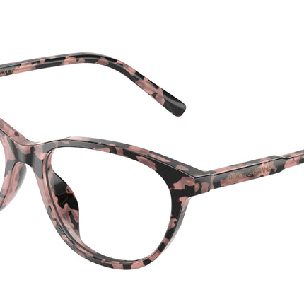 Dolce & Gabbana Kids DX3002 Cat Eye Eyeglasses  3476-Pink Havana 50-130-15 - Color Map Tortoise