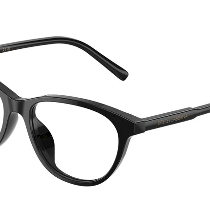 Dolce & Gabbana Kids DX3002 Cat Eye Eyeglasses  501-Black 50-130-15 - Color Map Black