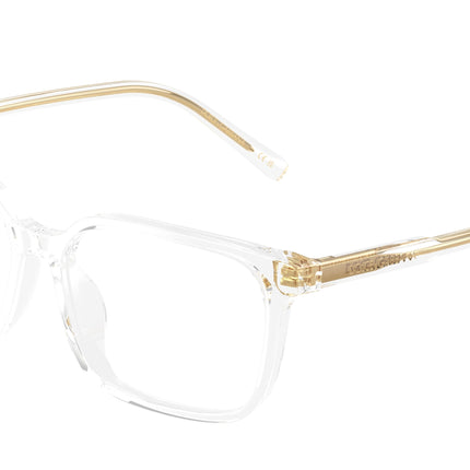 Dolce & Gabbana Kids DX3003 Square Eyeglasses  3133-Crystal 51-130-13 - Color Map Transparent