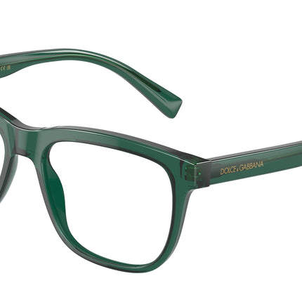 Dolce & Gabbana Kids DX3356 Rectangle Eyeglasses  3008-Transparent Green 51-130-15 - Color Map Green