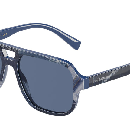 Dolce & Gabbana Kids DX4003 Pilot Sunglasses  340280-Denim 50-130-14 - Color Map Blue