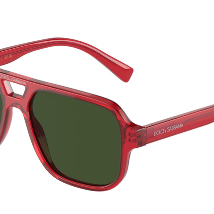 Dolce & Gabbana Kids DX4003 Pilot Sunglasses  340971-Red 50-130-14 - Color Map Red