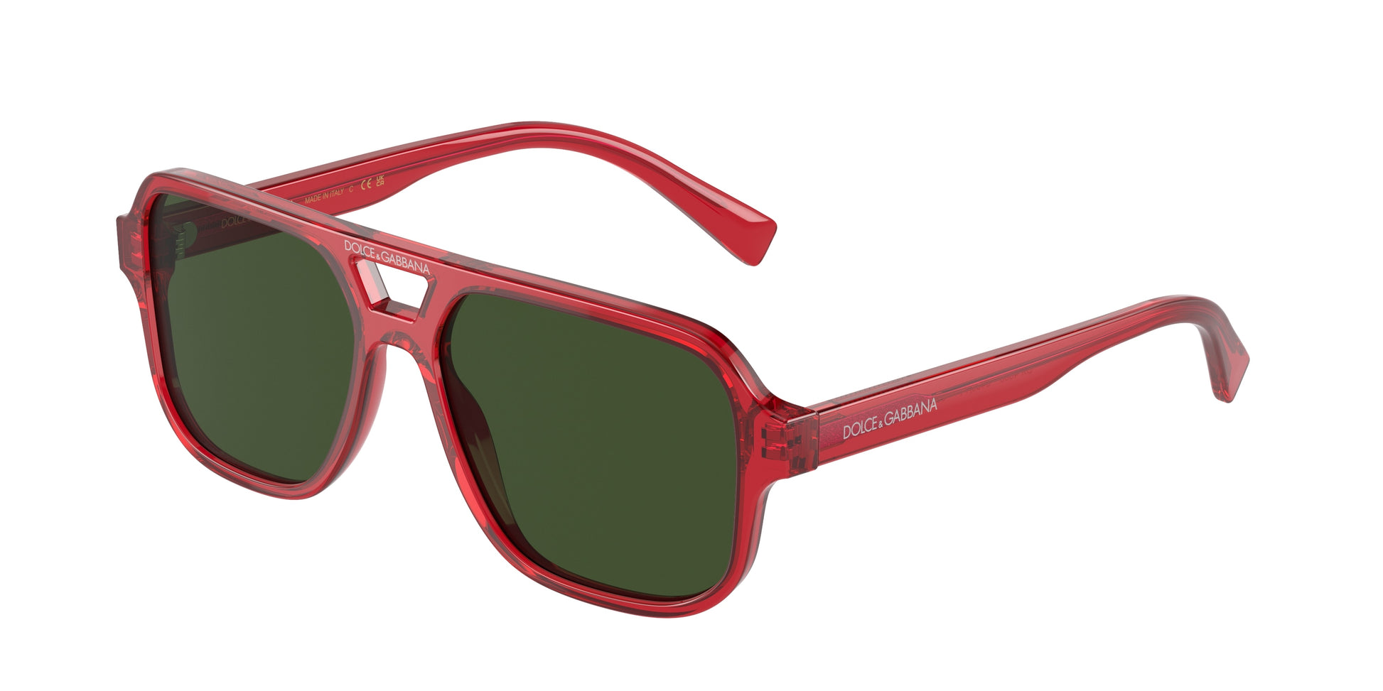 Dolce & Gabbana Kids DX4003 Pilot Sunglasses  340971-Red 50-130-14 - Color Map Red