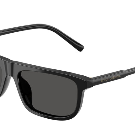 Dolce & Gabbana Kids DX4009 Rectangle Sunglasses  501/87-Black 51-130-14 - Color Map Black
