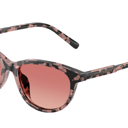 Dolce & Gabbana Kids DX4010 Cat Eye Sunglasses  3476A5-Pink Havana 48-130-15 - Color Map Tortoise