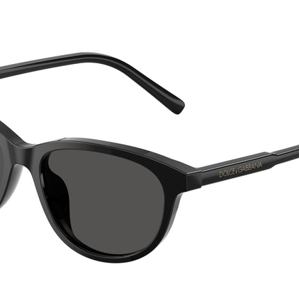 Dolce & Gabbana Kids DX4010 Cat Eye Sunglasses  501/87-Black 48-130-15 - Color Map Black