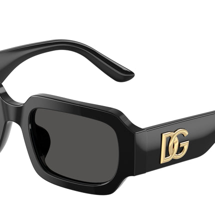Dolce & Gabbana Kids DX4011 Square Sunglasses  501/87-Black 48-130-18 - Color Map Black