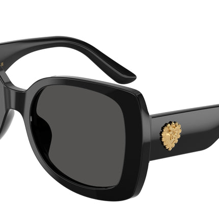 Dolce & Gabbana Kids DX4012 Butterfly Sunglasses  501/87-Black 50-130-17 - Color Map Black