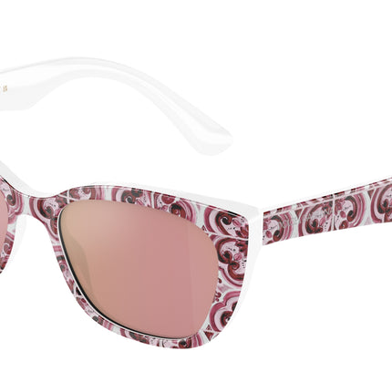 Dolce & Gabbana Kids DX4427 Cat Eye Sunglasses  3425E4-Maiolica Fuxia 49-130-15 - Color Map Multicolor