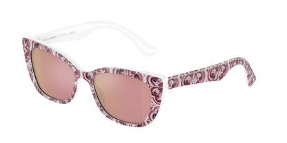 Dolce & Gabbana Kids DX4427 Cat Eye Sunglasses  3425E4-Maiolica Fuxia 49-130-15 - Color Map Multicolor