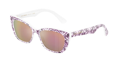 Dolce & Gabbana Kids DX4427 Cat Eye Sunglasses  34595R-Violet Maiolica 49-130-15 - Color Map Multicolor