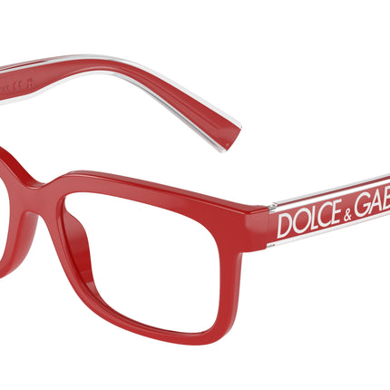 Dolce & Gabbana Kids DX5002 Rectangle Eyeglasses  3088-Red 49-130-15 - Color Map Red