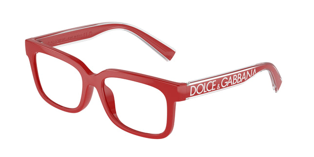 Dolce & Gabbana Kids DX5002 Rectangle Eyeglasses  3088-Red 49-130-15 - Color Map Red