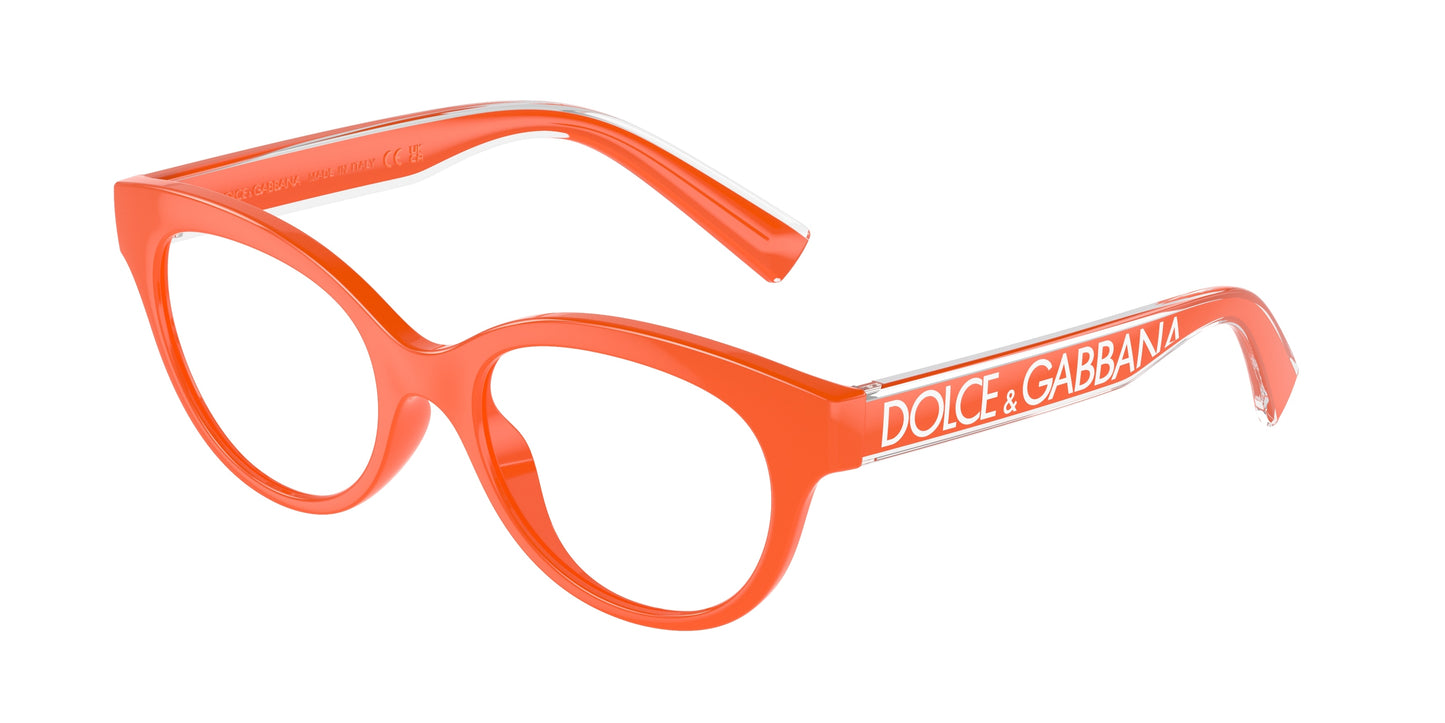 Dolce & Gabbana Kids DX5003 Phantos Eyeglasses  3338-Orange 46-130-17 - Color Map Orange