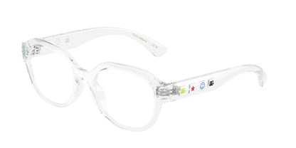 Dolce & Gabbana Kids DX5004U Round Eyeglasses  3133-Crystal 48-130-17 - Color Map Transparent