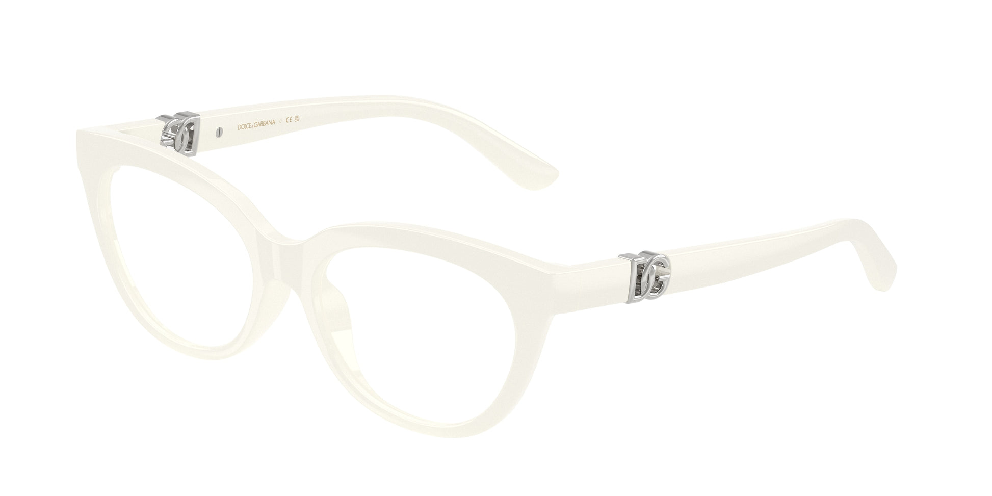 Dolce & Gabbana Kids DX5005U Butterfly Eyeglasses  3312-White 48-130-15 - Color Map White