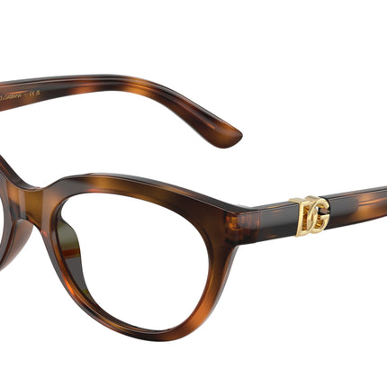 Dolce & Gabbana Kids DX5005U Butterfly Eyeglasses  502-Havana 48-130-15 - Color Map Tortoise